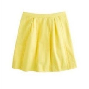 JCrew Yellow Lace Striped A-Line Skirt in Sz 2